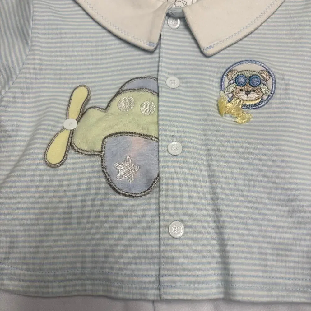 NWT Vintage Little Impressions Airplane Outfit Set 3 to 6M